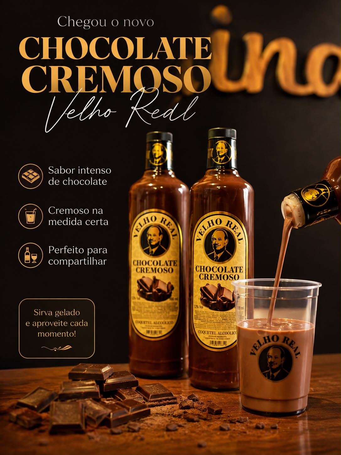 Chocolate Cremoso Velho Real - Imagem 1